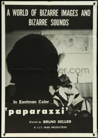 5r0769 PAPARAZZI 1sh 1969 sexy image, a world of bizarre images and bizarre sounds!