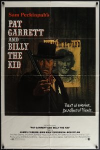 5r0777 PAT GARRETT & BILLY THE KID 1sh 1973 James Coburn, Kris Kristofferson, Lesser art!