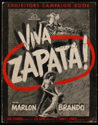 5r0052 VIVA ZAPATA pressbook 1952 Marlon Brando, Jean Peters, Anthony Quinn, John Steinbeck