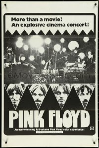 5r0784 PINK FLOYD 1sh 1974 an explosive rock & roll cinema concert in Pompeii, great image!