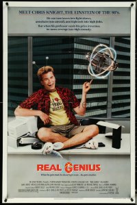 5r0816 REAL GENIUS 1sh 1985 Val Kilmer is the Einstein of the '80s, Jon Gries, sci-fi comedy!