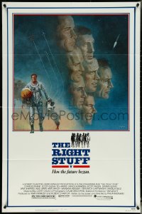 5r0832 RIGHT STUFF 1sh 1983 great Tom Jung montage art of the first NASA astronauts!