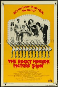 5r0840 ROCKY HORROR PICTURE SHOW style B int'l 1sh 1975 Tim Curry is the hero, wacky cast portrait!