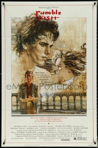 5r0845 RUMBLE FISH 1sh 1983 Francis Ford Coppola, great art of Matt Dillon by John Solie!