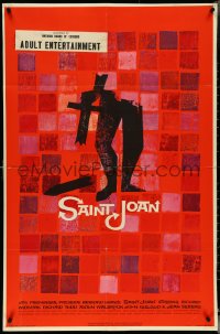 5r0847 SAINT JOAN 1sh 1957 Joan of Arc, directed by Otto Preminger, wonderful Saul Bass art!