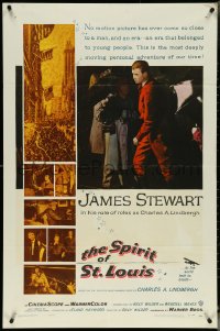 5r0879 SPIRIT OF ST. LOUIS 1sh 1957 James Stewart as aviator Charles Lindbergh, Billy Wilder!