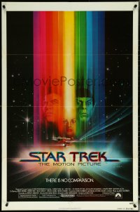 5r0886 STAR TREK advance 1sh 1979 cool art of Shatner, Nimoy, Khambatta and Enterprise by Bob Peak!