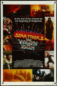 5r0887 STAR TREK II 1sh 1982 The Wrath of Khan, Leonard Nimoy, William Shatner, sci-fi sequel!