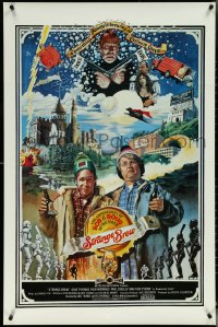 5r0898 STRANGE BREW int'l 1sh 1983 art of hosers Rick Moranis & Dave Thomas with beer by John Solie!