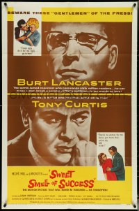 5r0919 SWEET SMELL OF SUCCESS 1sh 1957 Burt Lancaster as J.J. Hunsecker, Tony Curtis as Sidney Falco!