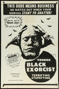 5r0978 VOODOO BLACK EXORCIST 1sh 1974 Tanyeka Stadler, Ricardo Rodriquez, terrifying, stupefying!