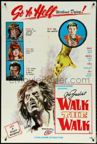 5r0981 WALK THE WALK 1sh 1970 Kroger Babb, wild drug artwork by William L., HOW powerful is 'POT'?