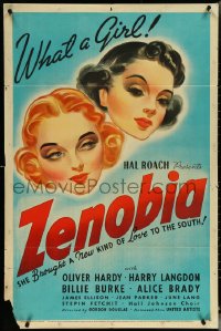 5r1016 ZENOBIA 1sh 1939 artwork image of Billie Burke and Alice Brady, but no Oliver Hardy!