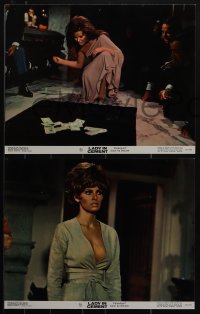 5r1603 LADY IN CEMENT 8 color 11x14 stills 1968 Sinatra with a .45 & Raquel Welch with a 37-22-35!