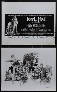 5r1871 LORD JIM 10 8x10 stills 1965 Richard Brooks, Peter O'Toole, James Mason, all poster art!