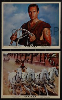 5r1732 BEN-HUR 14 color English FOH LCs 1960 Charlton Heston, Stephen Boyd, w/great chariot scene!