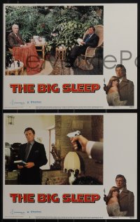 5r1564 BIG SLEEP 8 LCs 1978 Robert Mitchum, sexy Candy Clark, James Stewart, Michael Winner