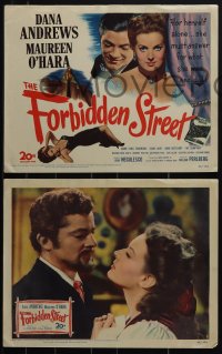 5r1581 FORBIDDEN STREET 8 LCs 1949 great images of Dana Andrews & sexy Maureen O'Hara, Diane Hart!