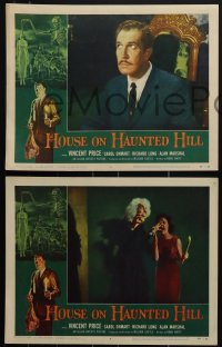 5r1594 HOUSE ON HAUNTED HILL 8 LCs 1959 William Castle, Vincent Price, classic horror, complete set!