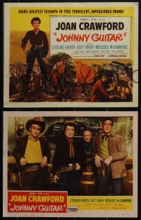 5r1600 JOHNNY GUITAR 8 LCs 1954 Joan Crawford & Sterling Hayden in title role, Nicholas Ray!