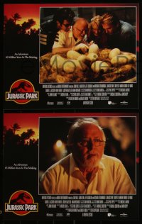 5r1601 JURASSIC PARK 8 LCs 1993 Spielberg, Sam Neill, Laura Dern, Jeff Goldblum, Richard Attenborough