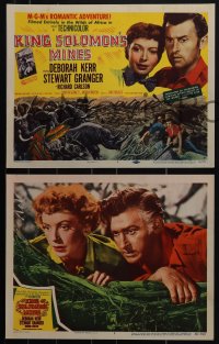 5r1602 KING SOLOMON'S MINES 8 LCs 1950 great images of Deborah Kerr & Stewart Granger in Africa!