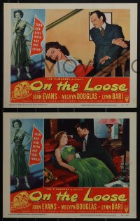 5r1611 ON THE LOOSE 8 LCs 1951 sexy bad Joan Evans is a teenage girl with age old ideas!