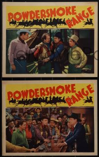 5r1640 POWDERSMOKE RANGE 7 LCs 1935 western cowboys Harry Carey, Hoot Gibson & Big Boy Williams!