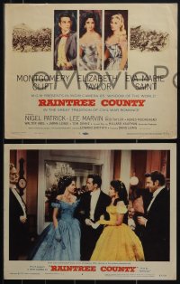 5r1615 RAINTREE COUNTY 8 LCs 1957 Montgomery Clift, Elizabeth Taylor & Eva Marie Saint!