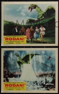 5r1617 RODAN 8 LCs 1957 Ishiro Honda's Sora no Daikaiju Radon, The Flying Monster over Fukuoka!