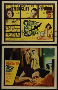 5r1619 SUDDENLY, LAST SUMMER 8 LCs 1960 Katherine Hepburn, Liz Taylor, Clift, Tennessee Williams!