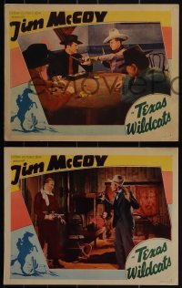 5r1655 TEXAS WILDCATS 6 LCs 1939 western cowboy Tim McCoy w/ bad guys, Barclay, ultra rare!