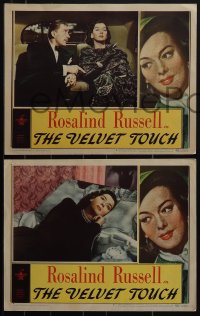 5r1680 VELVET TOUCH 3 LCs 1948 Rosalind Russell, Leo Genn, Sydney Greenstreet, Leon Ames