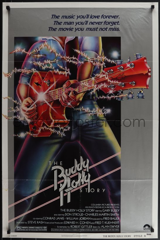 EMoviePoster.com: 5r0366 BUDDY HOLLY STORY Style B 1sh 1978 Gary Busey ...