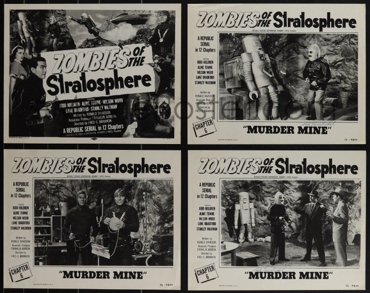 Lc Zombies Of The Stratosphere Signed Set Of 4 EB25096 B 
