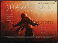 5s0050 SHAWSHANK REDEMPTION DS British quad 1994 escaped prisoner Tim Robbins in rain, Stephen King