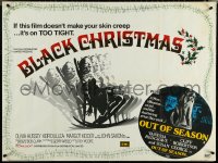 5s0051 SILENT NIGHT EVIL NIGHT/OUT OF SEASON British quad 1975 Black Christmas, different art!