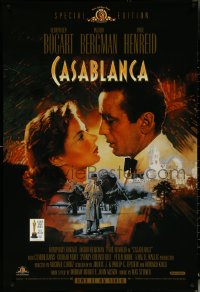 5s0123 CASABLANCA 27x40 video poster R1998 cool different Dudash art of Bogart & Bergman!