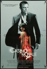 5s0129 CASINO ROYALE DS English 1sh 2006 Daniel Craig as James Bond, sexy Caterina Murino as Solange!