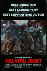 5s0908 FULL METAL JACKET awards 1sh 1987 Kubrick, Matthew Modine & wounded Arliss Howard!