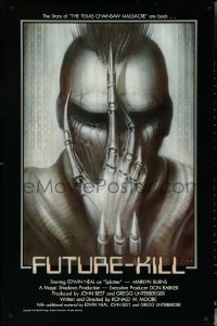 5s0909 FUTURE-KILL 1sh 1984 Edwin Neal, really cool science fiction artwork by H.R. Giger!