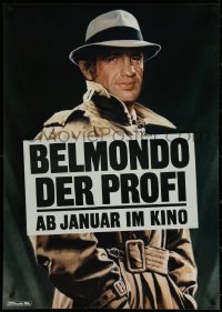 5s0361 PROFESSIONAL teaser German 1982 Le Professionnel, Jean-Paul Belmondo, ultra rare!