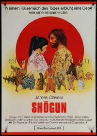 5s0367 SHOGUN German 1980 James Clavell, Richard Chamberlain, Charles Moll art work, ultra rare!