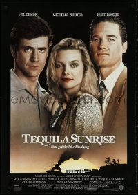 5s0379 TEQUILA SUNRISE German 1989 sexy Michelle Pfeiffer between Mel Gibson & Kurt Russell!