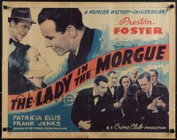 5s0446 LADY IN THE MORGUE 1/2sh R1942 Preston Foster, Patricia Ellis, Frank Jenks, Crime Club!