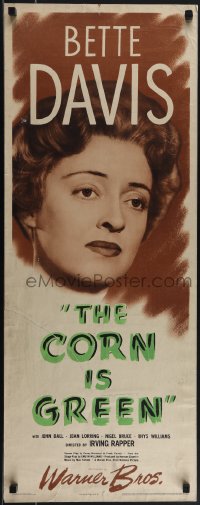 5s0511 CORN IS GREEN insert 1945 teacher Bette Davis & John Dall live in an Welsh mining town!