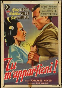 5s0097 DEIN LEBEN GEHORT MIR Italian 1sh 1940 Meyer, different art of Karin Hardt, ultra rare!