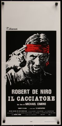 5s0477 DEER HUNTER Italian locandina 1979 Cimino, Robert De Niro, Russian roulette, Oscar list!