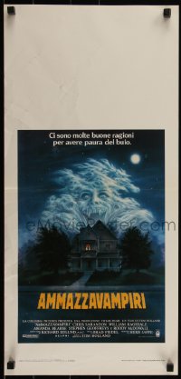 5s0480 FRIGHT NIGHT Italian locandina 1986 Sarandon, McDowall, best classic horror art by Peter Mueller!