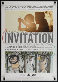 5s0698 INVITATION FROM SPIKE JONZE Japanese 2011 A Portrait of Maurice Sendak, Wild Things!